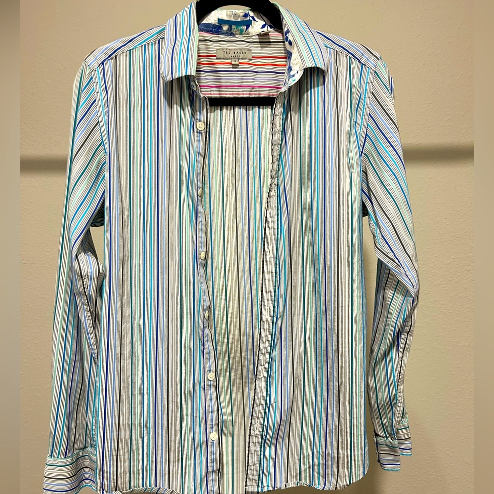 Ted Baker Multicolor Striped button down Shirt